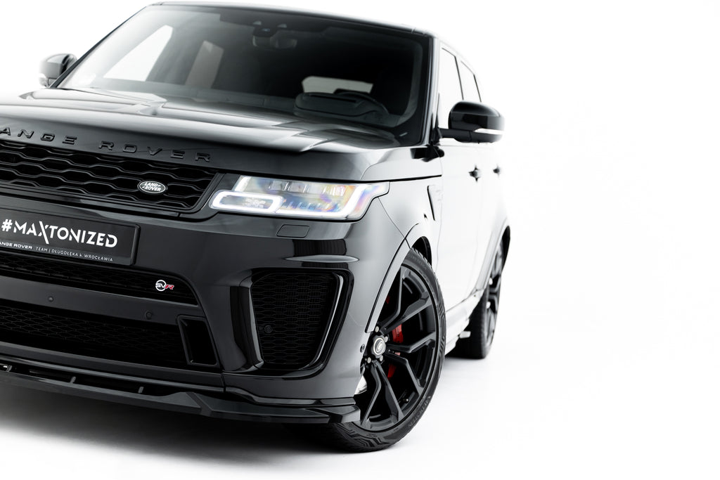 Maxton Design Street+ Spoilerlippe Front Ansatz passend für Land Rover Range Rover SVR Mk2 Facelift schwarz Hochglanz
