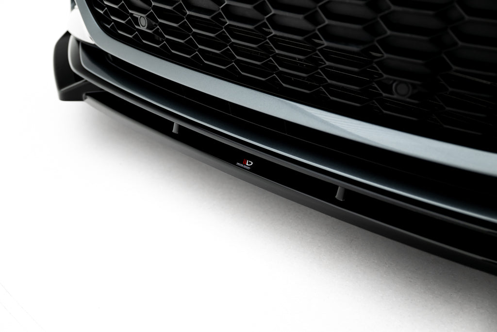 Maxton Design Street+ Spoilerlippe Front Ansatz V.1 passend für Audi RS6 C8 / C8 Facelift schwarz Hochglanz