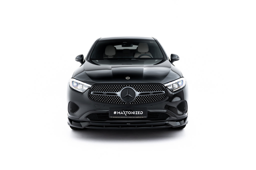 Maxton Design Street+ Spoilerlippe Front Ansatz passend für Mercedes-Benz GLC Coupe C254 schwarz Hochglanz