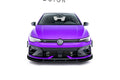 Maxton Design Front Stoßstange Flaps passend für Flaps VW Golf R Hatchback Mk8 Facelift schwarz Hochglanz