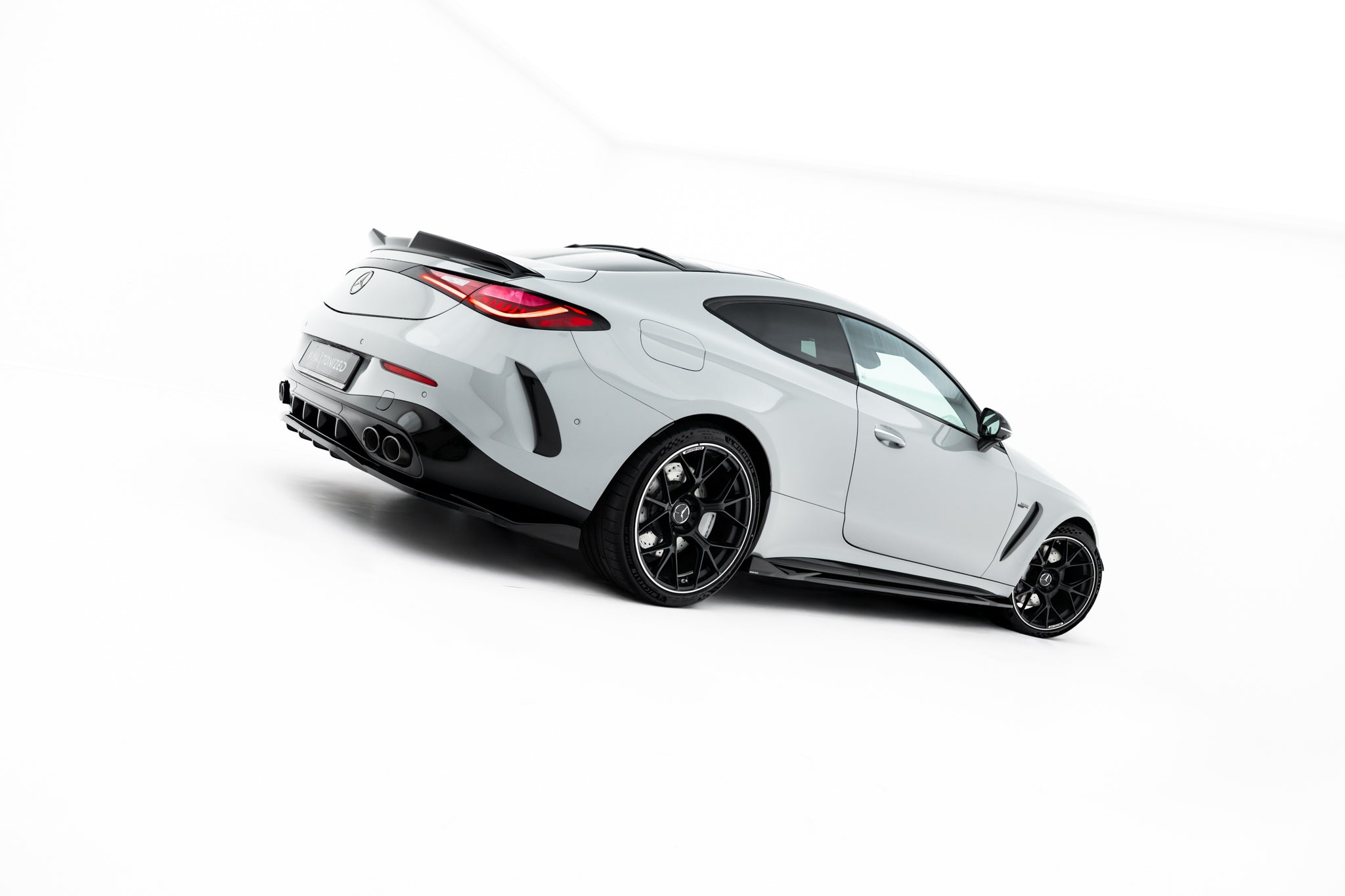 Maxton Design Street+ Seitenschweller Leisten passend für Mercedes-AMG CLE 53 Aero C236 schwarz Hochglanz