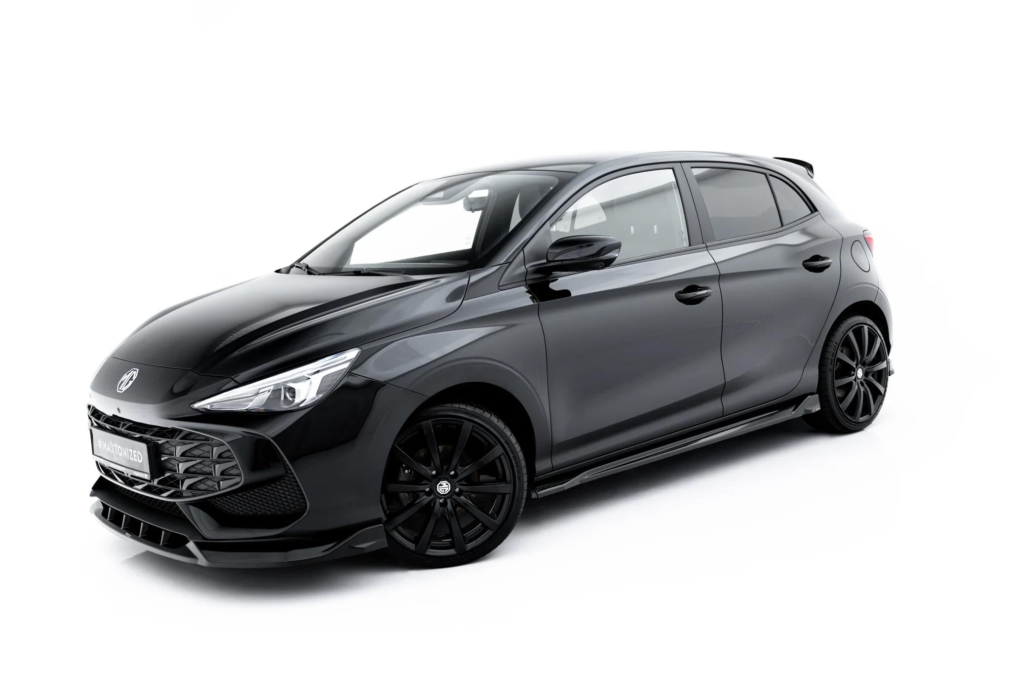 Maxton Design Street+ Seitenschweller Leisten passend für MG 3 Mk1 schwarz Hochglanz
