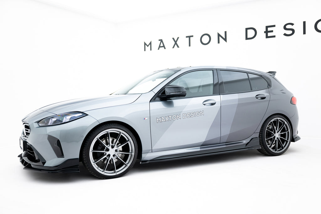 Maxton Design Street+ Seitenschweller Leisten V.2 passend für BMW M135i M Performance F70 schwarz Hochglanz