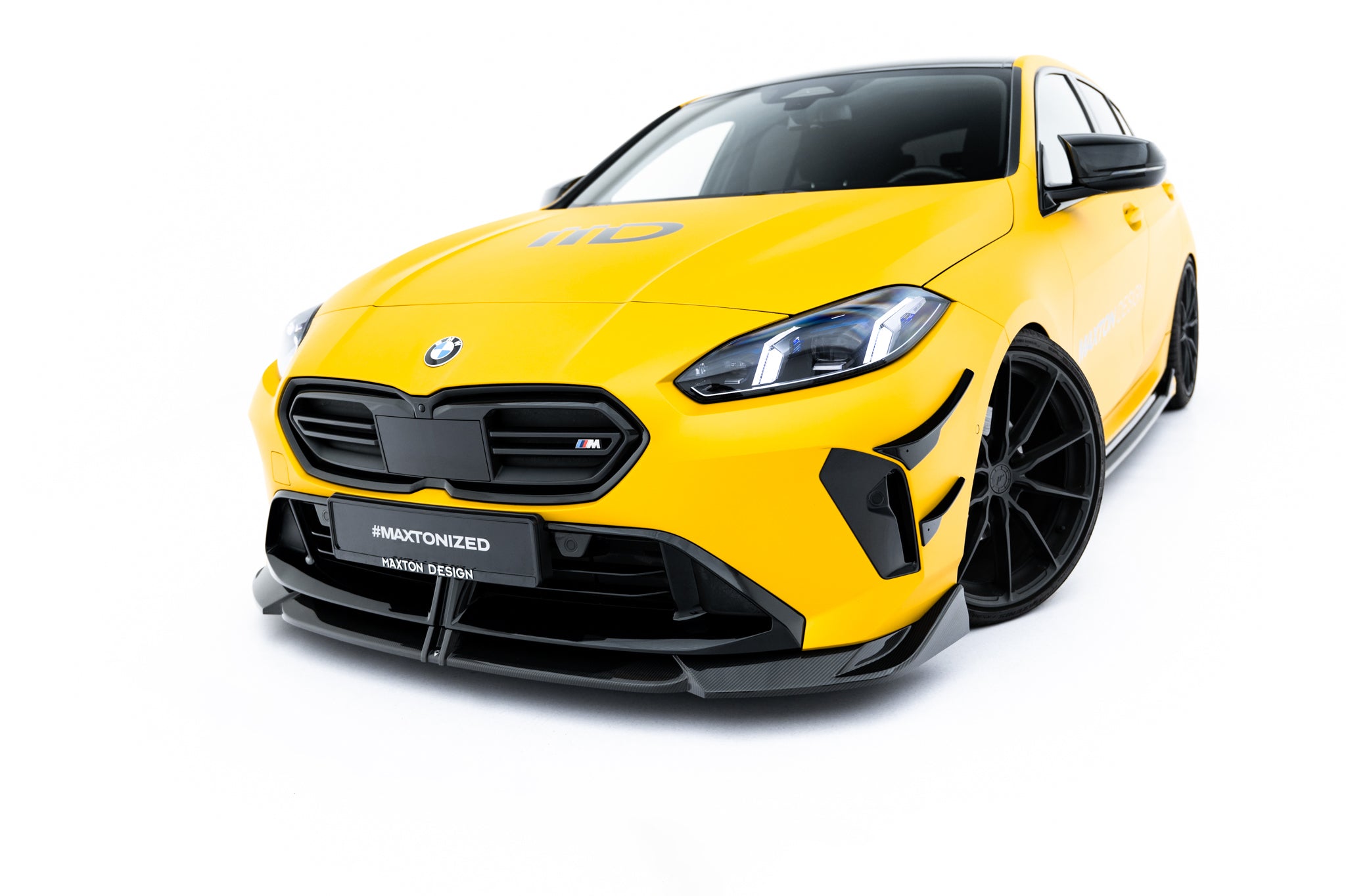 Maxton Design Prepreg Carbon Fiber Street+ Spoilerlippe Front Ansatz passend für BMW M135i / 1 M-Paket F70