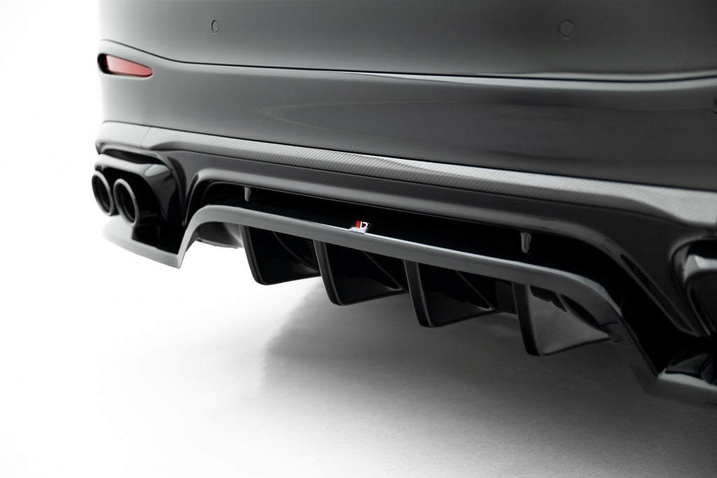 Maxton Design Street+ Mittlerer Diffusor RACE passend für Mercedes-AMG GLC 43 X254 schwarz Hochglanz