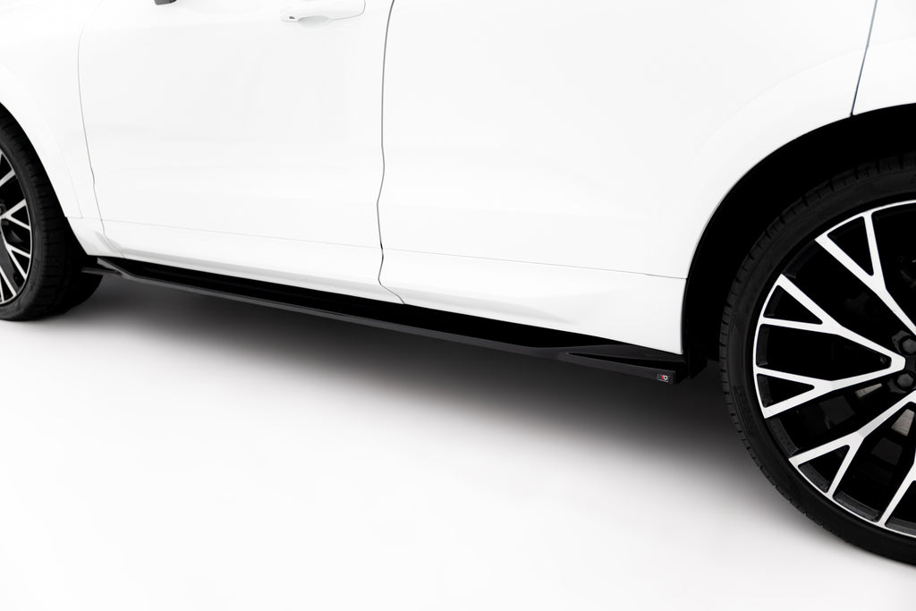 Maxton Design Street+ Seitenschweller Leisten passend für Volvo XC60 Mk2 R-Design schwarz Hochglanz
