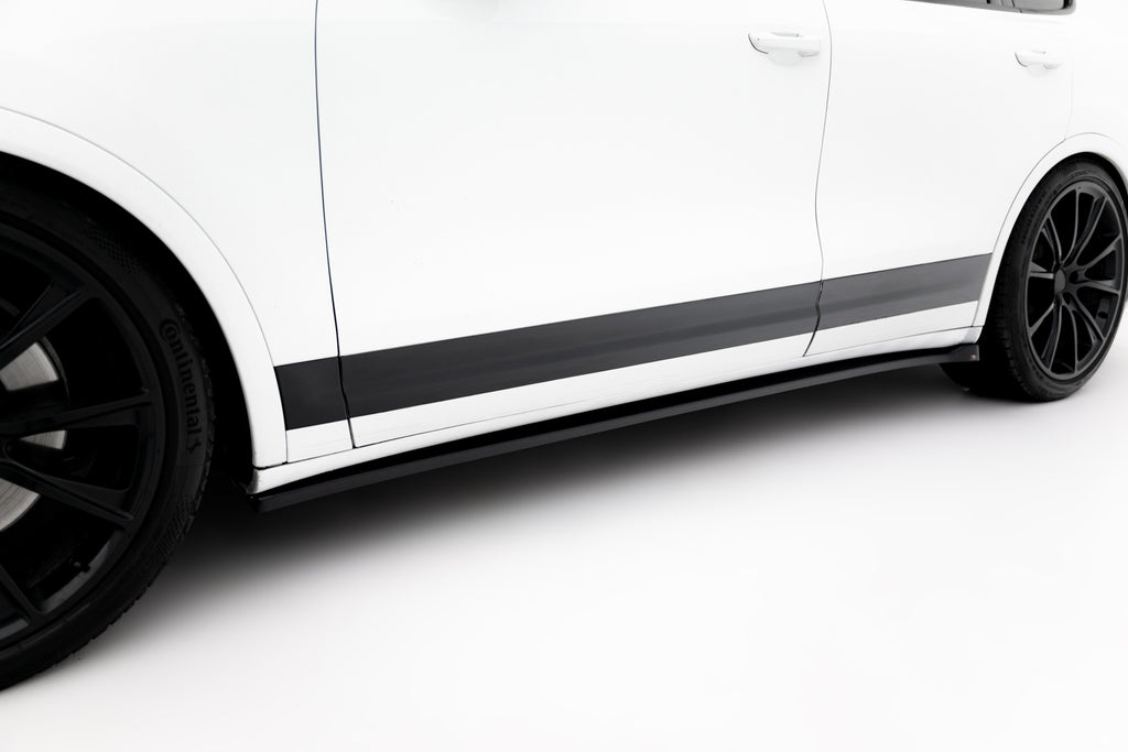 Maxton Design Street+ Seitenschweller Leisten passend für Porsche Cayenne Turbo / Standard Mk2 schwarz Hochglanz