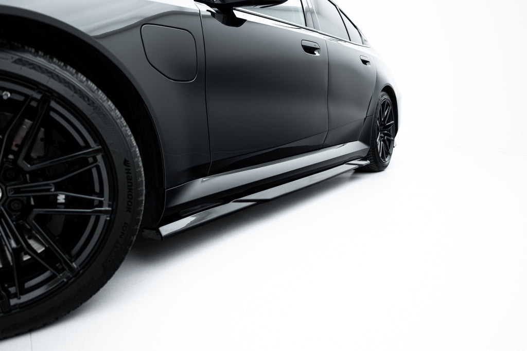 Maxton Design Street+ Seitenschweller Leisten passend für BMW M5 Limousine / Touring G90 schwarz Hochglanz
