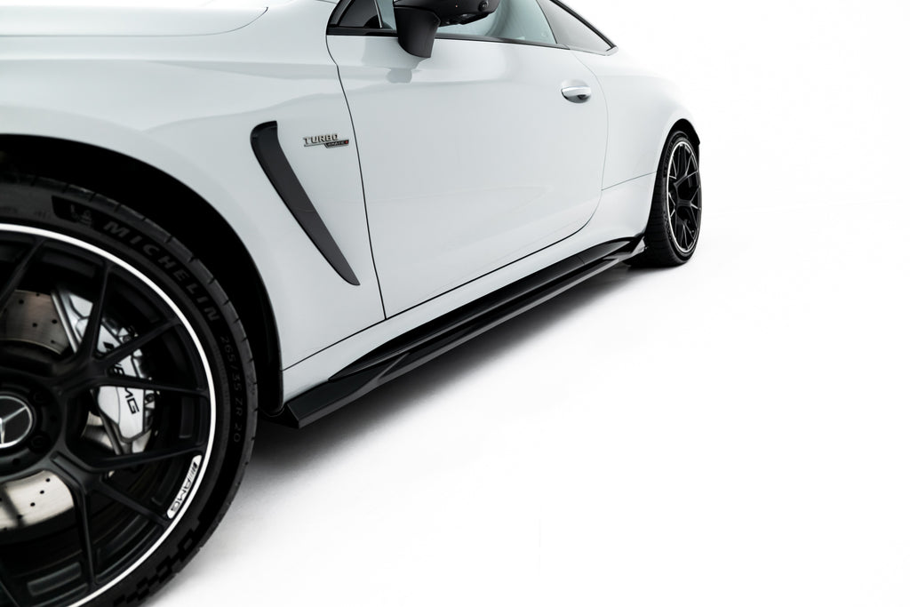 Maxton Design Street+ Seitenschweller Leisten passend für Mercedes-AMG CLE 53 Aero C236 schwarz Hochglanz