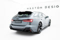 Maxton Design Heckansatz Audi RS6 C8 / C8 Facelift schwarz Hochglanz für Audi A6