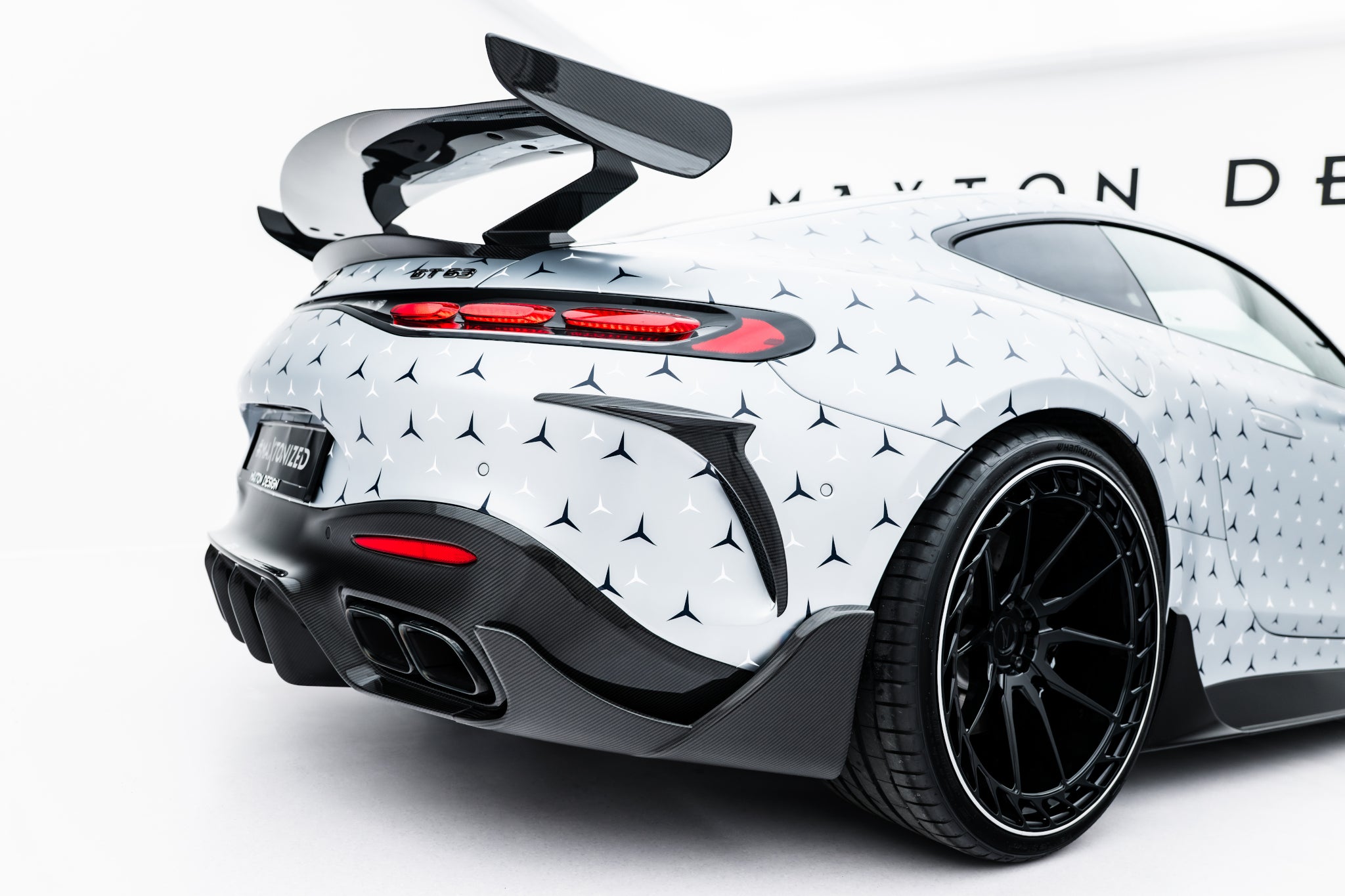 Maxton Design Prepreg Carbon Fiber Rear Diffuser Mercedes-AMG GT 63 / 55 / 63 S E Performance C192 für Mercedes-Benz AMG GT C192