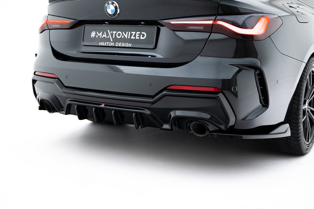 Maxton Design Diffusor Heck Ansatz passend für BMW 4er M-Paket G22 / G23 / G22 Facelift / G23 Facelift