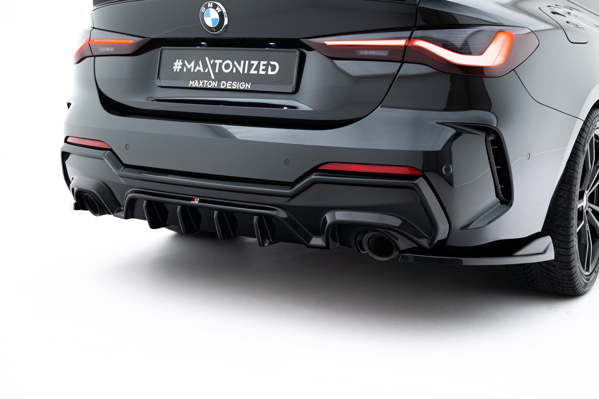 Maxton Design Diffusor Heck Ansatz passend für BMW 4er M-Paket G22 / G23 / G22 Facelift / G23 Facelift