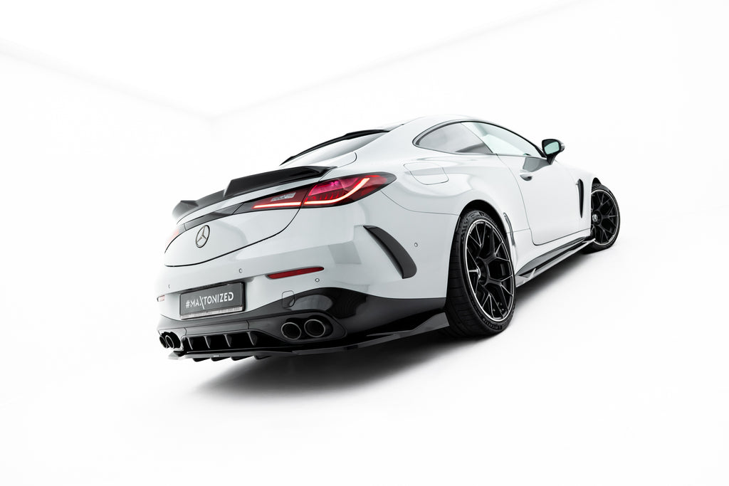 Maxton Design Street+ Mittlerer Diffusor RACE passend für Mercedes-AMG CLE 53 Aero C236 schwarz Hochglanz