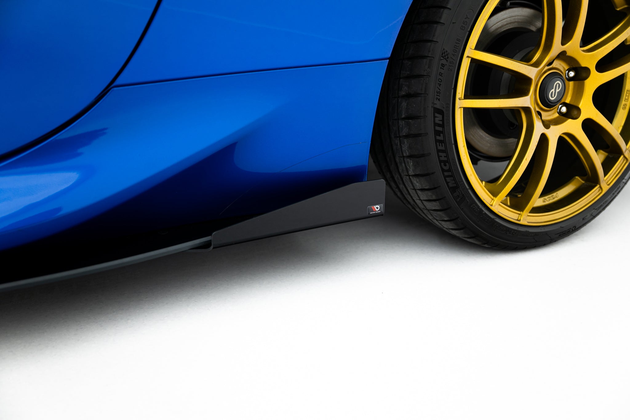 Maxton Design Street Pro Street+ Seitenschweller Leisten passend für V.1 + Flaps passend für Subaru BRZ Mk2 schwarz Hochglanz