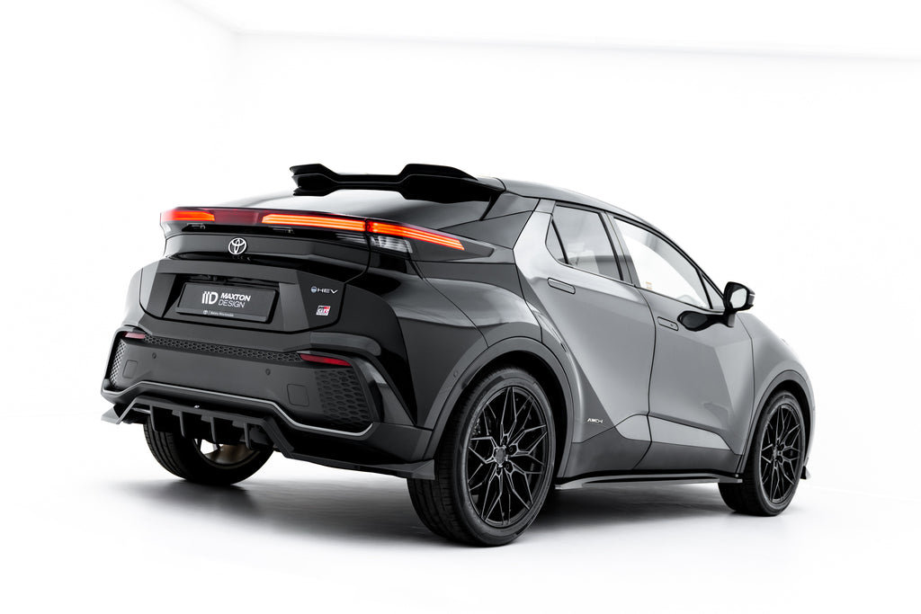 Maxton Design Street+ Mittlerer Diffusor RACE passend für Toyota C-HR Mk2 schwarz Hochglanz