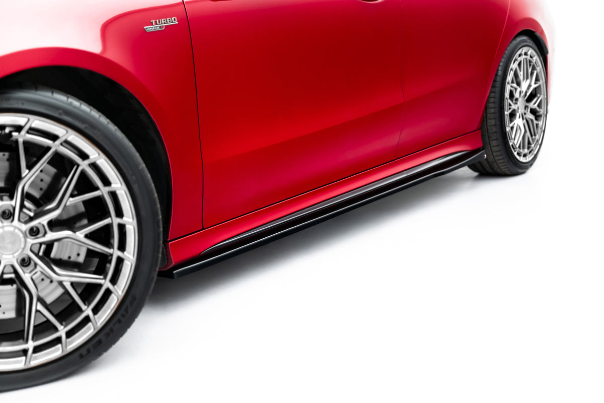 Maxton Design Seitenschweller für Mercedes-Benz CLA C118 Facelift [2023-2025] | Schwarz Hochglanz | ABS-Kunststoff