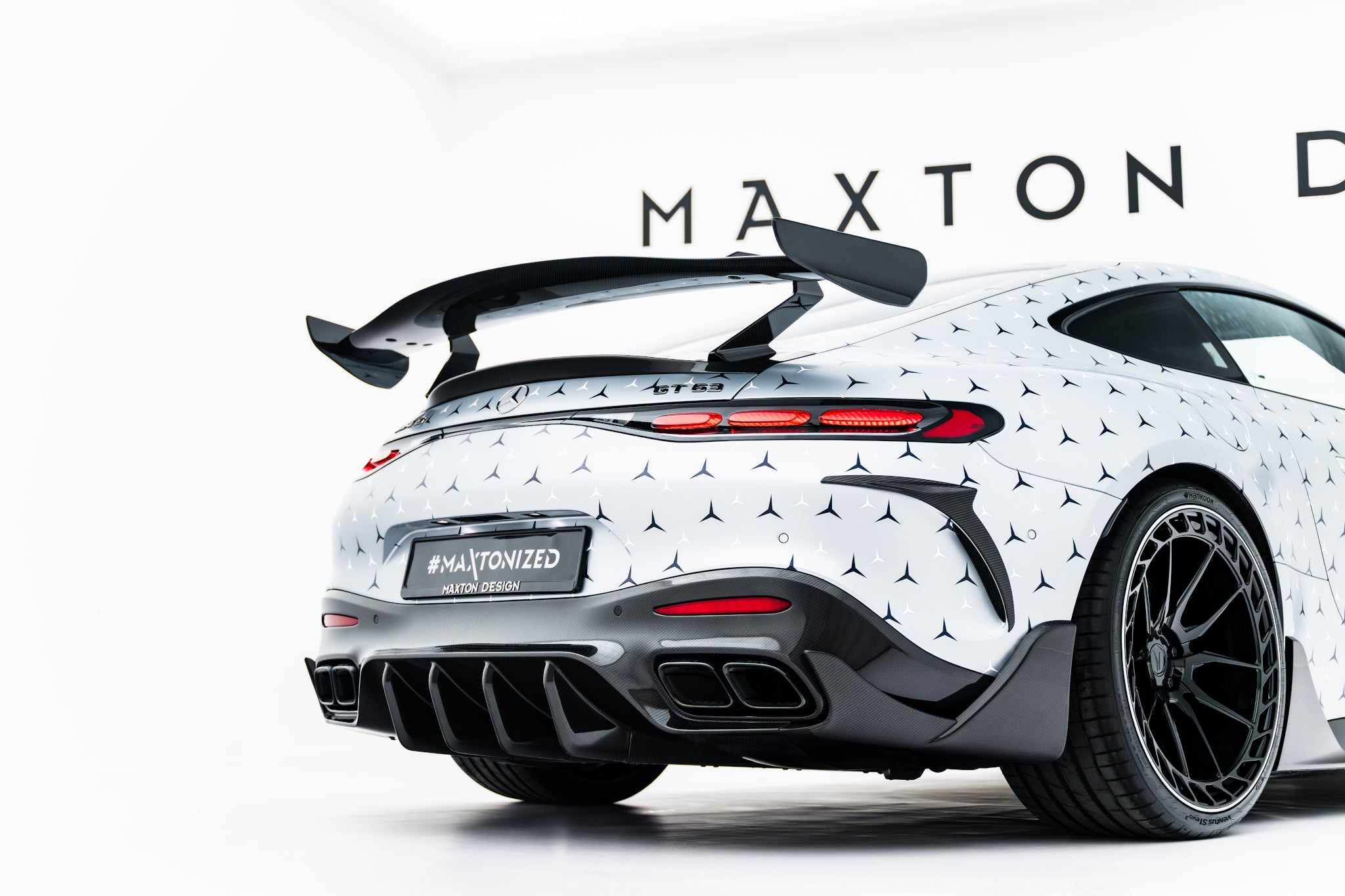 Maxton Design Prepreg Rear Bumper Carbon Canards Mercedes-AMG GT 63 / 55 / 63 S E Performance C192 für Mercedes-Benz AMG GT C192