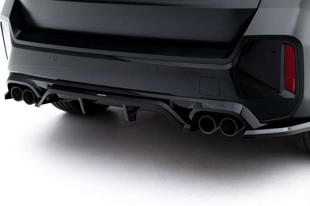 Maxton Design Street+ Mittlerer Diffusor RACE passend für BMW X1 M35i U11 schwarz Hochglanz