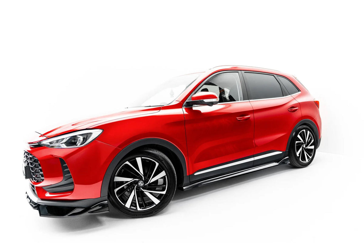 Maxton Design Street+ Seitenschweller Leisten für MG ZS Mk2 [2024-] | Schwarz Hochglanz | ABS-Kunststoff | mit TTG (eintragungsfrei)