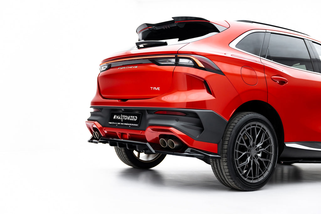Maxton Design Street+ Mittlerer Diffusor RACE passend für Forthing T-Five Mk1 schwarz Hochglanz
