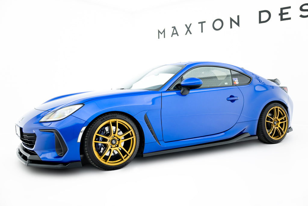 Maxton Design Street+ Seitenschweller Leisten passend für V.1 passend für Subaru BRZ Mk2 schwarz Hochglanz