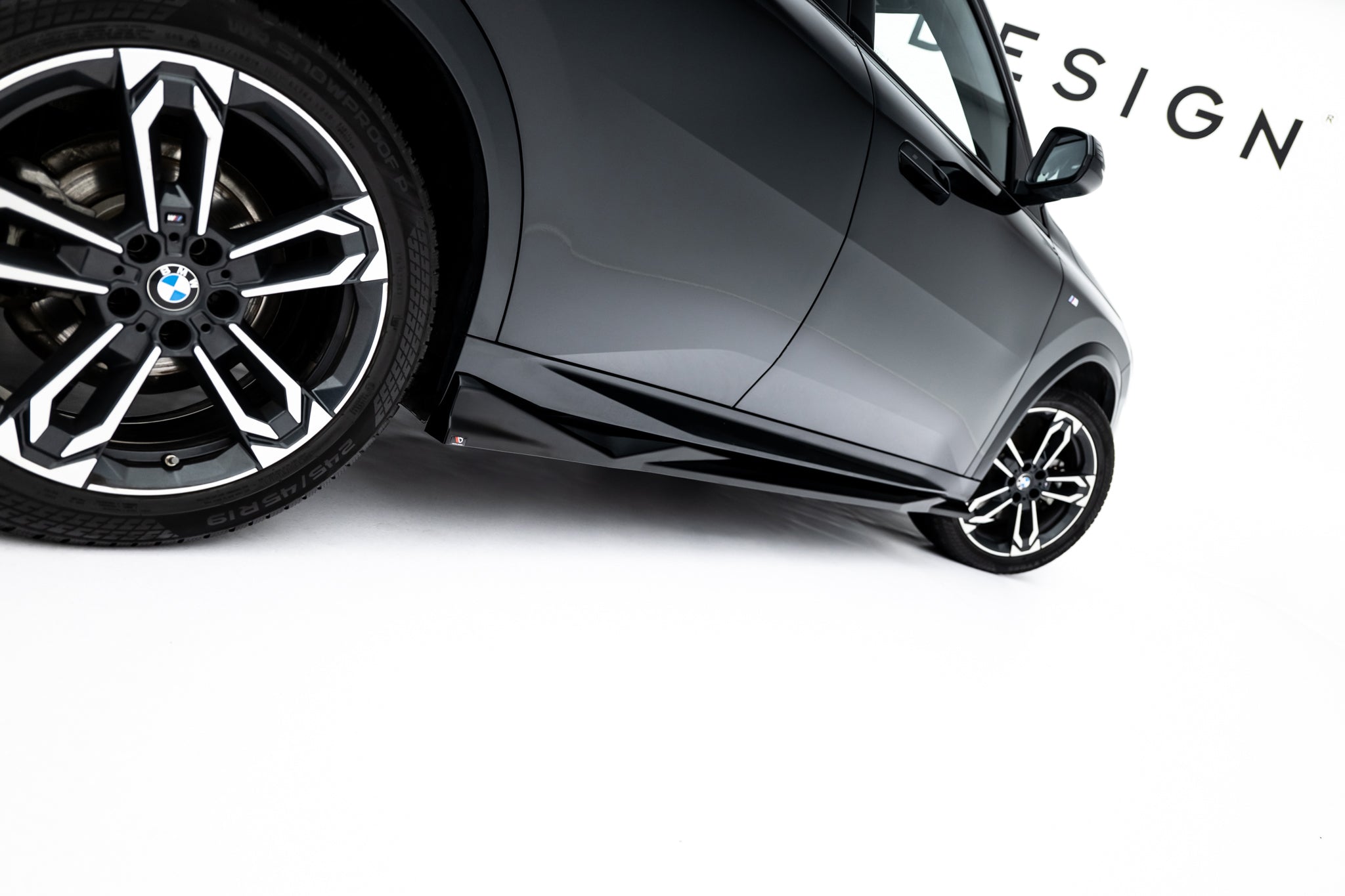 Maxton Design Street+ Seitenschweller Leisten passend für BMW X2 M35i U10 schwarz Hochglanz