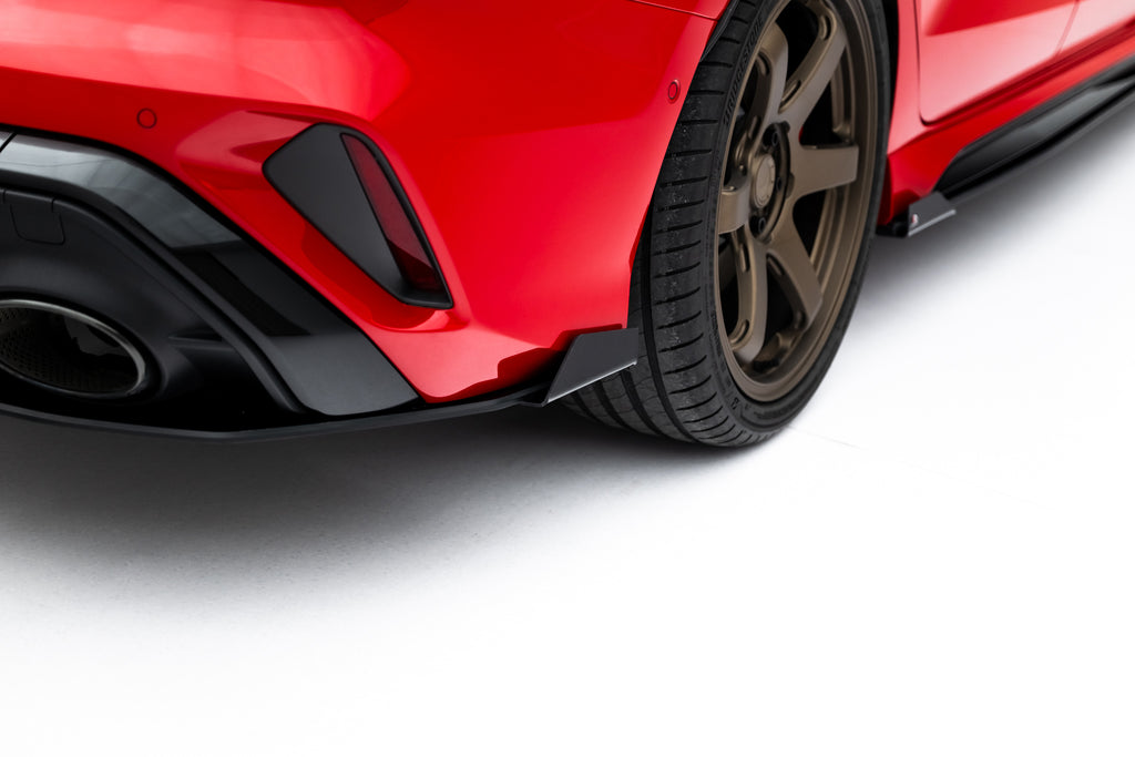Maxton Design Street Pro Heckschürze + Flaps passend für Audi RS3 Limousine 8Y Facelift schwarz Hochglanz