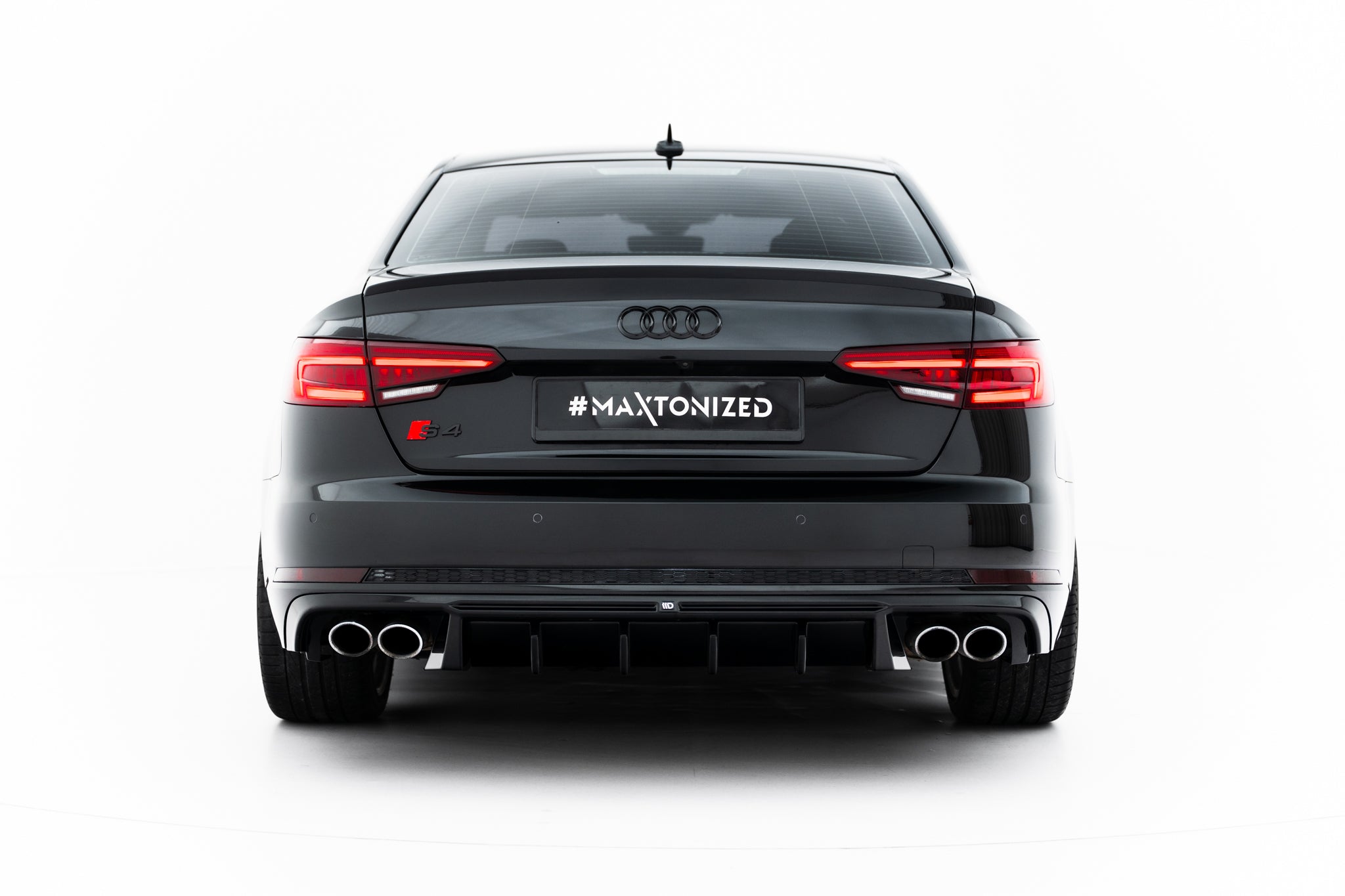 Maxton Design Diffusor Heck Ansatz passend für Audi S4 Limousine / Avant B9