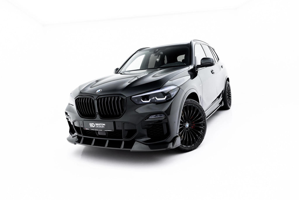 Maxton Design Prepreg Carbon Fiber Street+ Spoilerlippe Front Ansatz passend für BMW X5 M-Paket G05