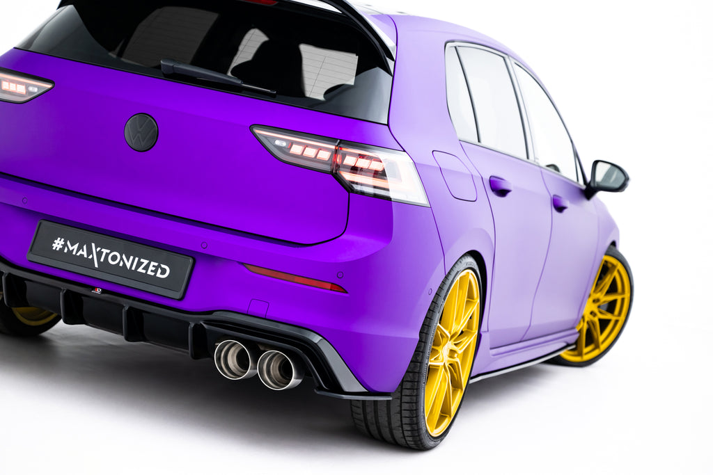 Maxton Design Street Pro Heck Ansatz Flaps Diffusor V.2 passend für VW Golf R Hatchback Mk8 / Mk8 Facelift