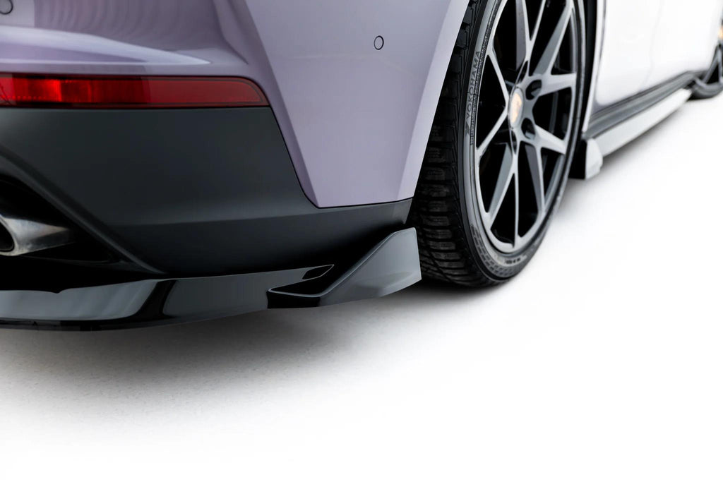 Maxton Design Street+ Mittlerer Diffusor Race Passend für Porsche Panamera 4 / 4S E-Hybrid / 4 E-Hybrid 972 Schwarz Hochglanz