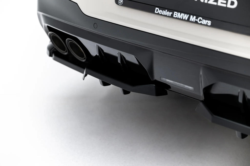 Maxton Design Street+ Mittlerer Diffusor RACE passend für BMW X3 M50 G45 schwarz Hochglanz