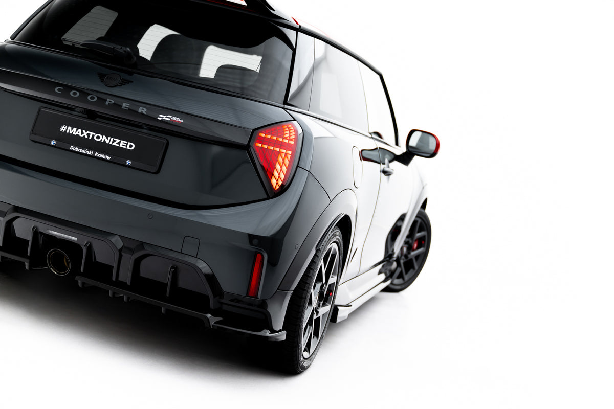 Maxton Design Street+ Mittlerer Diffusor RACE für Mini Cooper John Cooper Works F65 [2025-] | Schwarz Hochglanz | ABS-Kunststoff