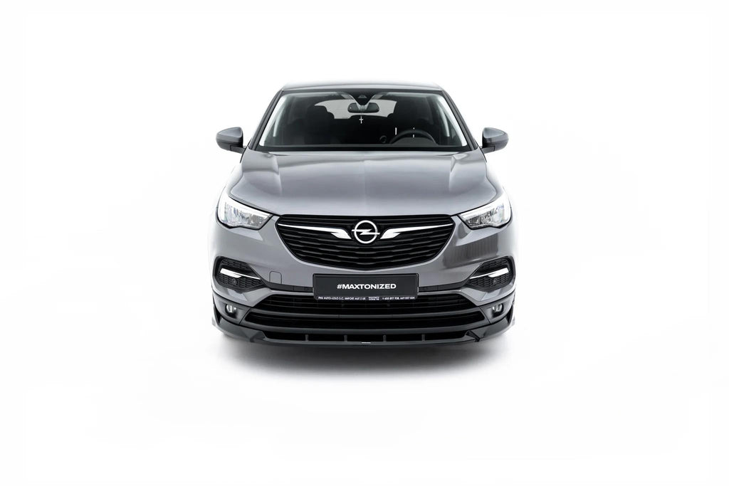 Maxton Design Street+ Spoilerlippe Front Ansatz Passend für Opel Grandland Mk1 Schwarz Hochglanz