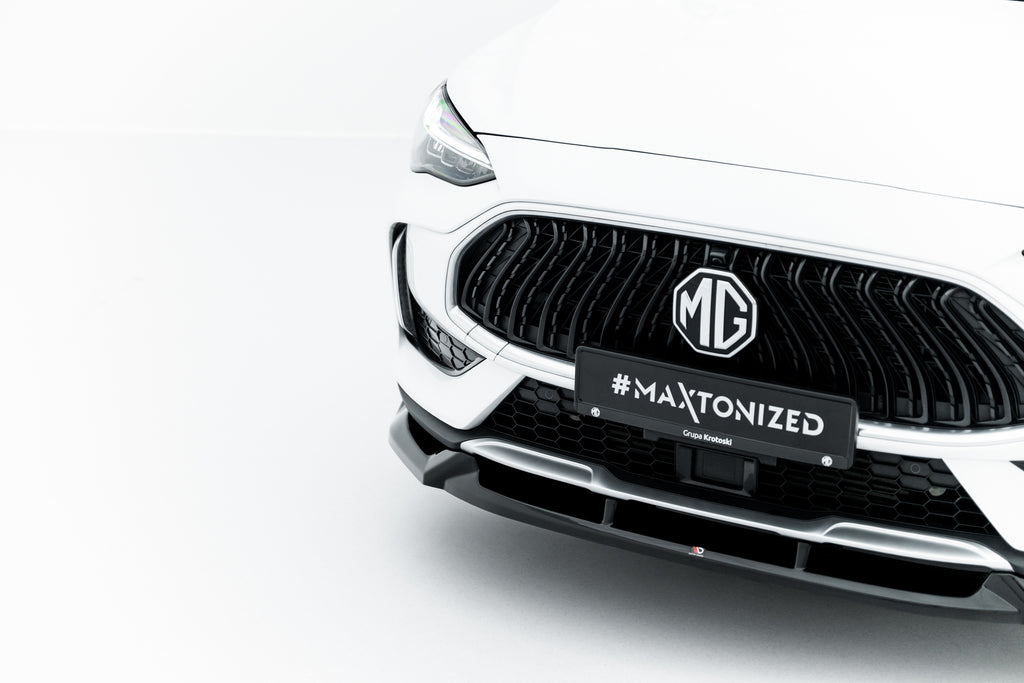 Maxton Design Street+ Spoilerlippe Front Ansatz passend für MG HS Mk1 Facelift schwarz Hochglanz