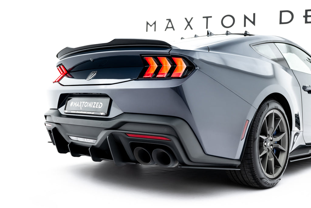 Maxton Design Street Pro Heck Ansatz Flaps Diffusor passend für Ford Mustang Dark Horse Mk7