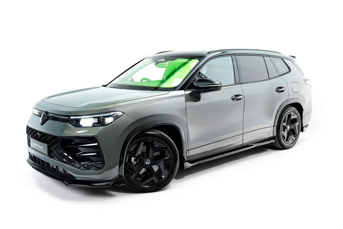 Maxton Design Seitenschweller für Volkswagen Tayron Mk1 [2024-] | Schwarz Hochglanz | ABS-Kunststoff