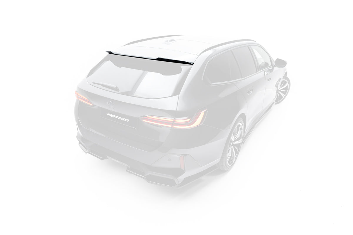 Maxton Design Heckspoiler Lippe für BMW 5er M-Paket Touring G61 [2023-] | Schwarz Hochglanz | ABS-Kunststoff | mit TTG (eintragungsfrei)
