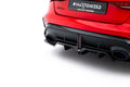 Maxton Design Street+ Mittlerer Diffusor RACE passend für V.1 Audi RS3 Limousine 8Y Facelift schwarz Hochglanz