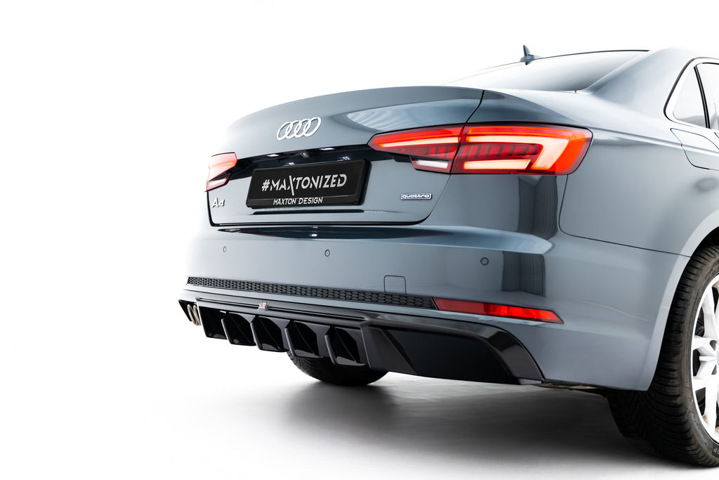 Maxton Design Diffusor Heck Ansatz V.2 passend für Audi A4 S-Line Limousine / Avant B9
