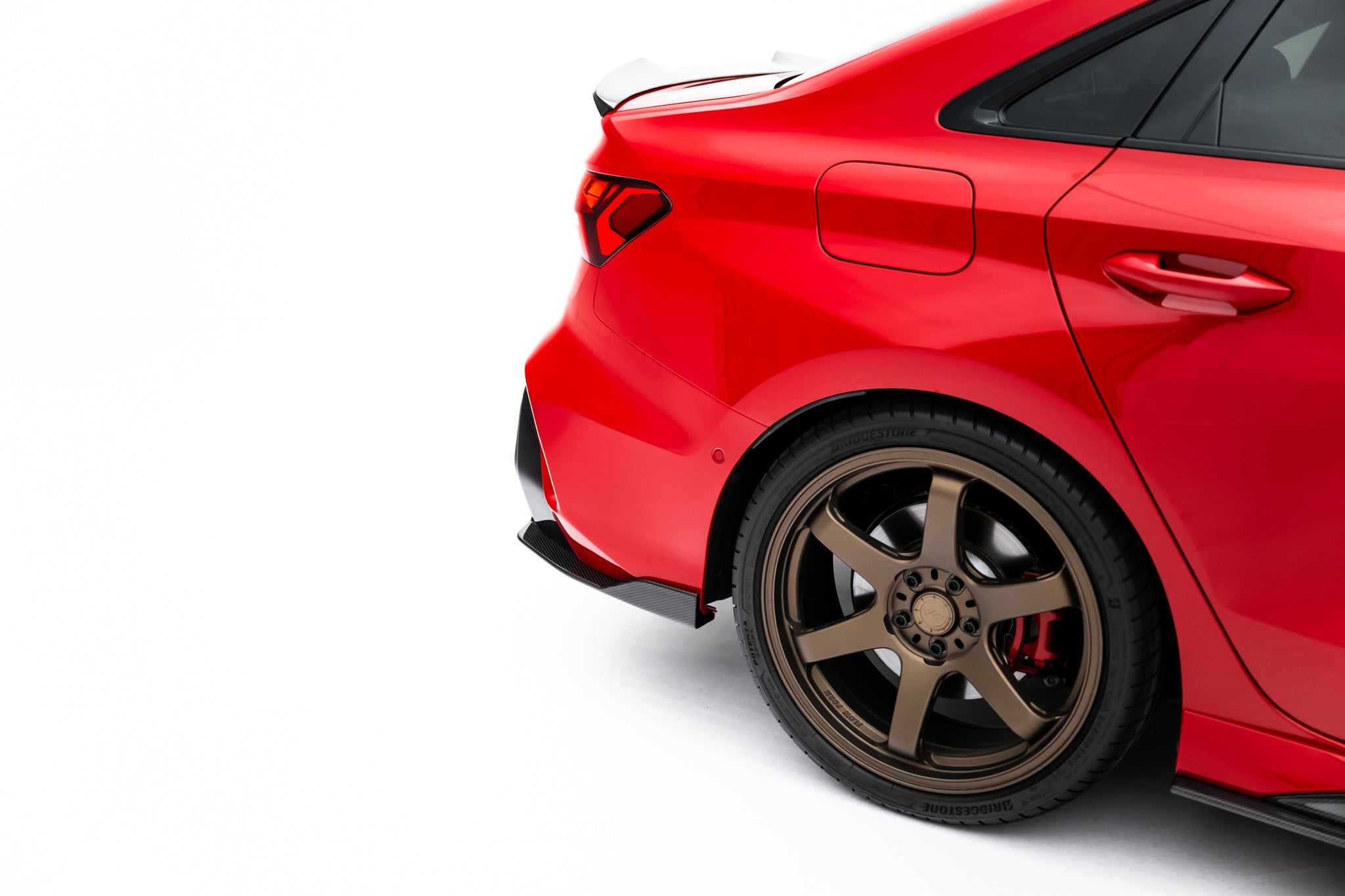 Maxton Design Prepreg Carbon Fiber Heck Ansatz Flaps Diffusor passend für Audi RS3 Limousine 8Y Facelift