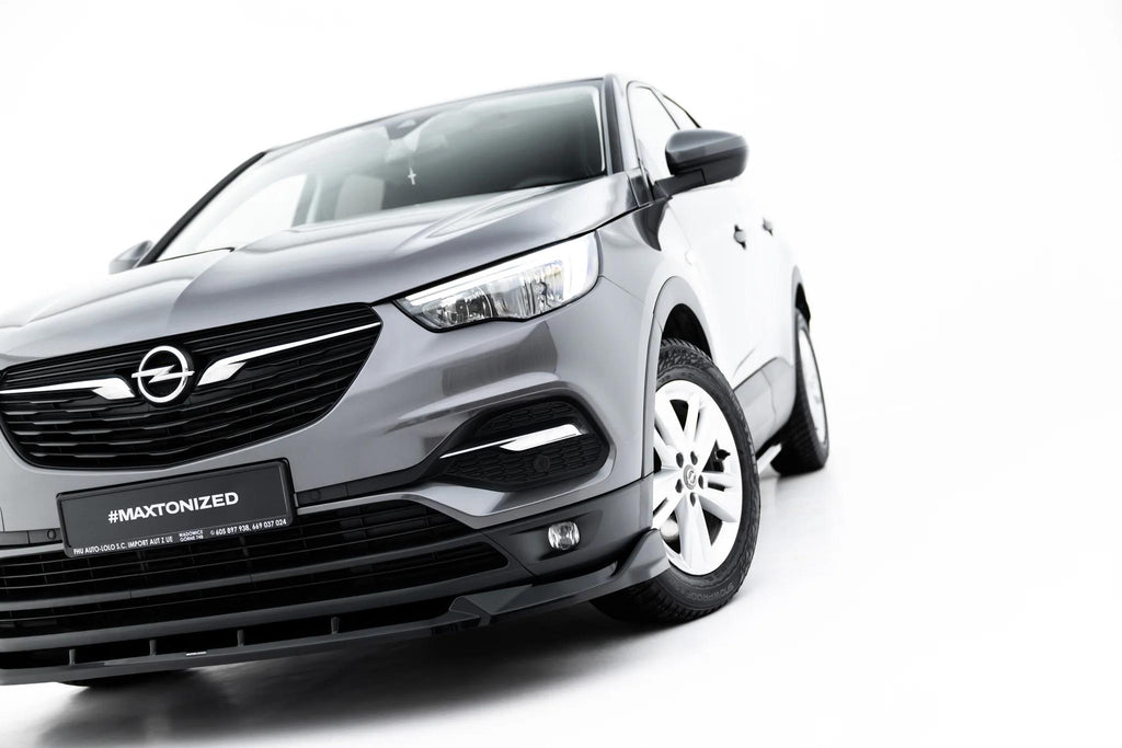 Maxton Design Street+ Spoilerlippe Front Ansatz Passend für Opel Grandland Mk1 Schwarz Hochglanz
