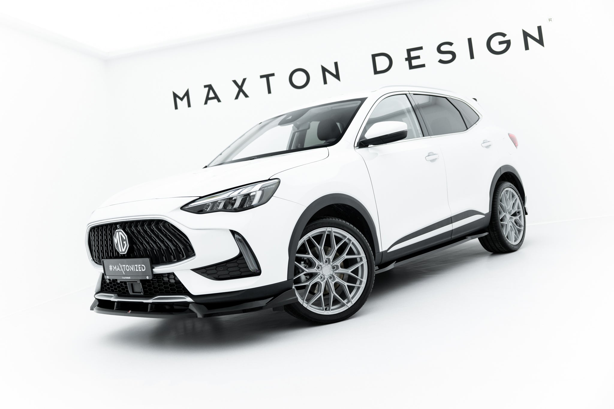 Maxton Design Street+ Seitenschweller Leisten passend für MG HS Mk1 Facelift schwarz Hochglanz