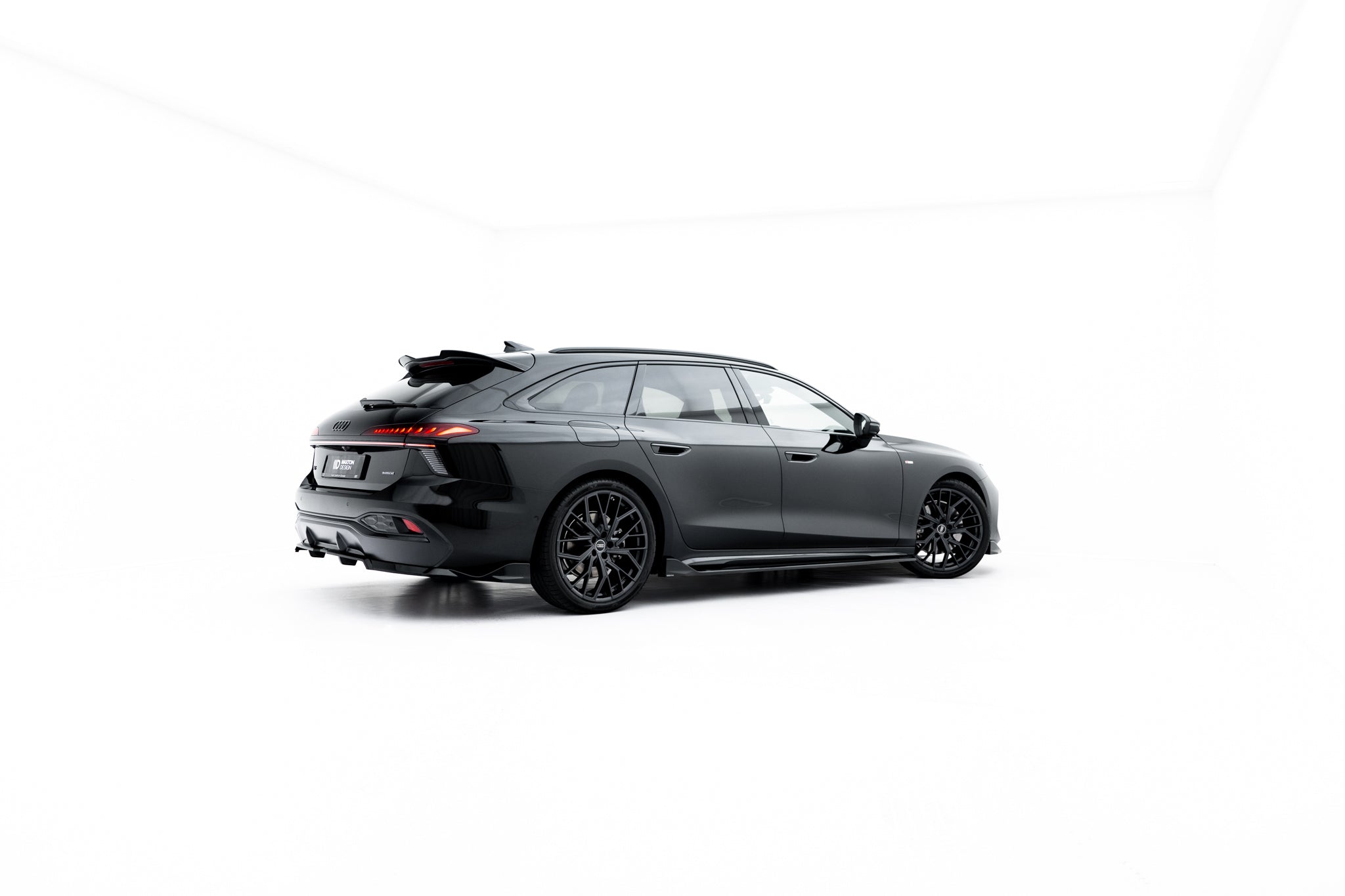 Maxton Design Street+ Seitenschweller Leisten V.2 passend für Audi A6 S-Line C9 schwarz Hochglanz