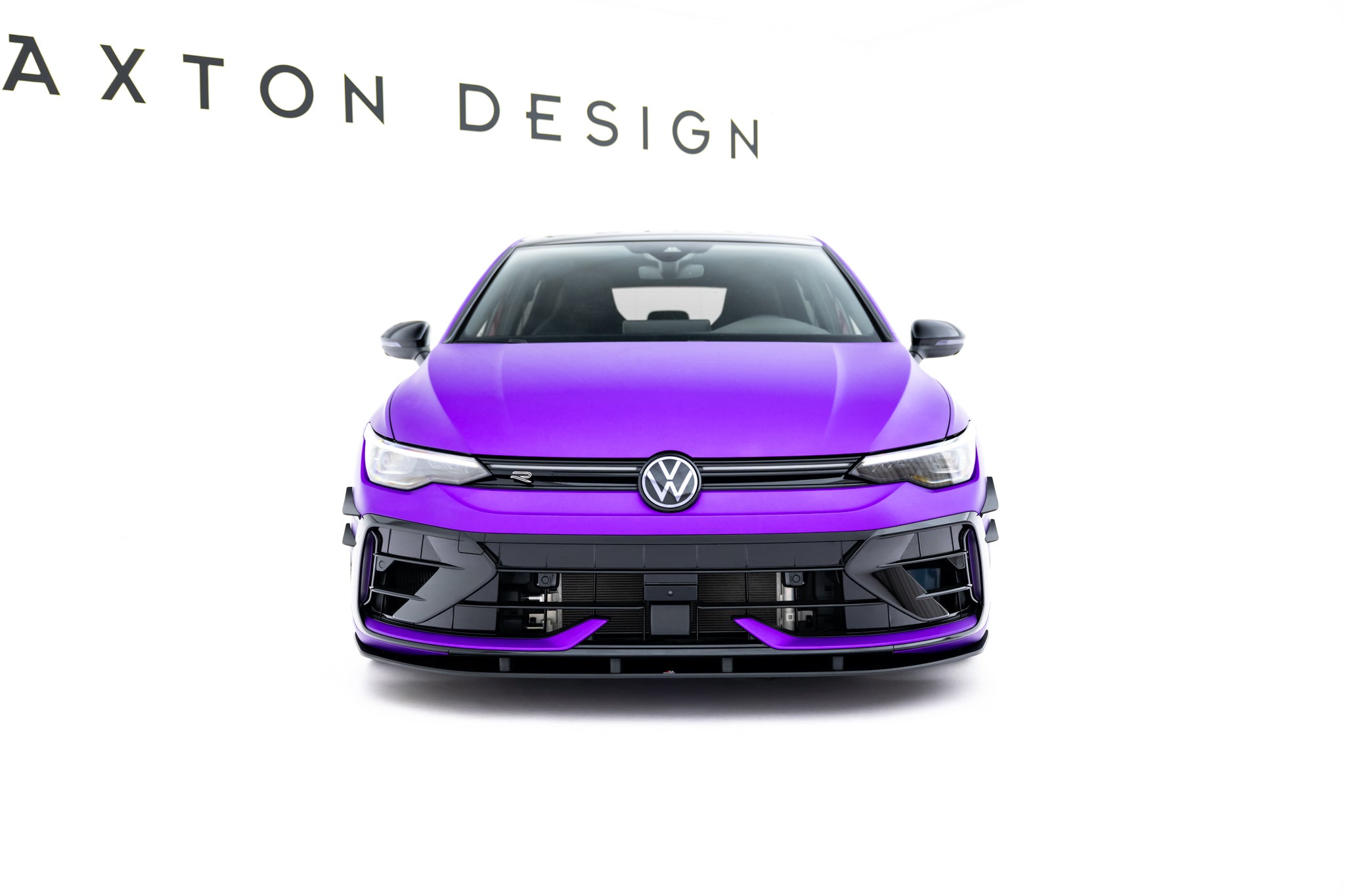 Maxton Design Street Pro Street+ Spoilerlippe Front Ansatz passend für VW Golf R Hatchback Mk8 Facelift