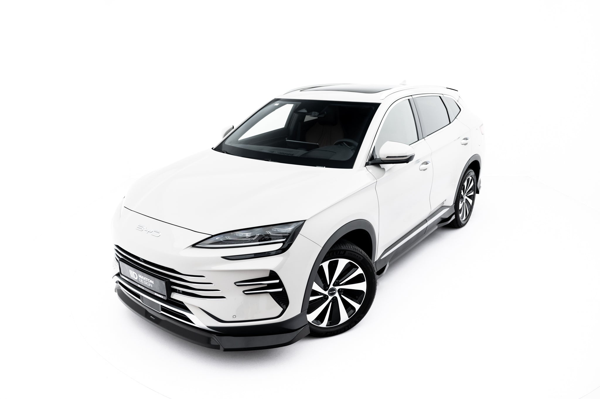 Maxton Design Street+ Spoilerlippe Front Ansatz V.2 passend für BYD Seal U Mk1 schwarz Hochglanz