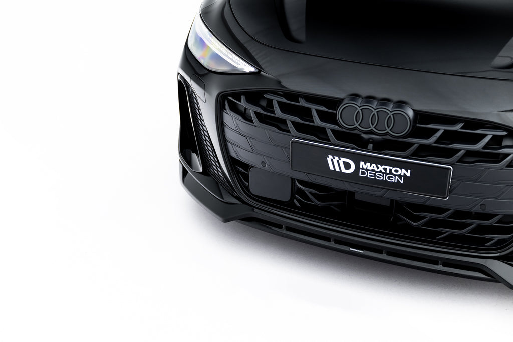 Maxton Design Street+ Spoilerlippe Front Ansatz V.1 passend für Audi A6 S-Line C9 schwarz Hochglanz