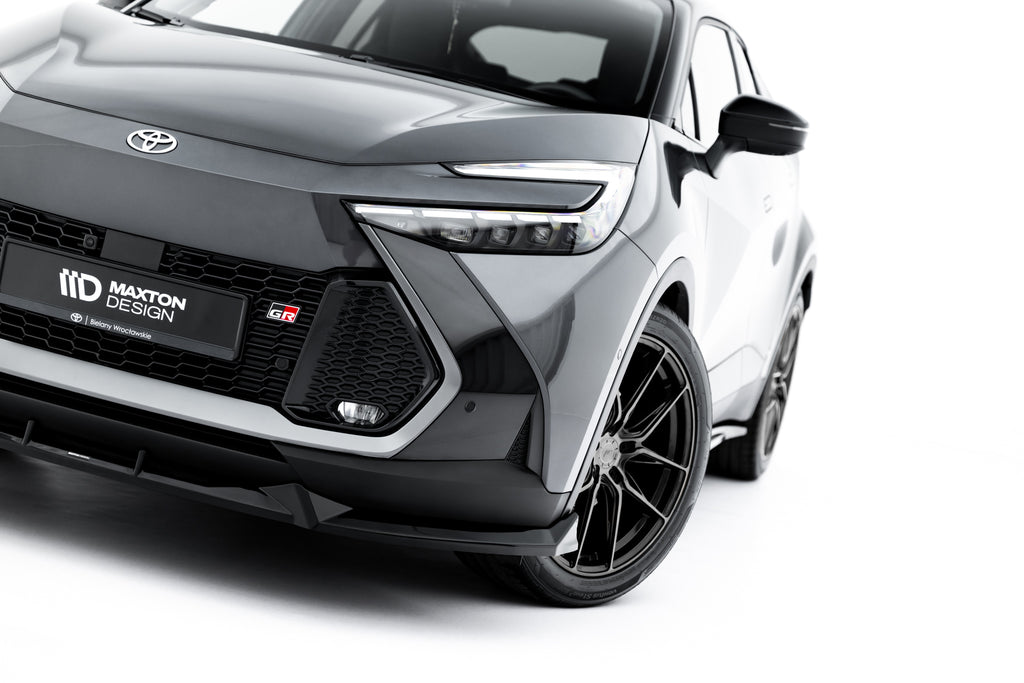 Maxton Design Street+ Spoilerlippe Front Ansatz passend für Toyota C-HR Mk2 schwarz Hochglanz