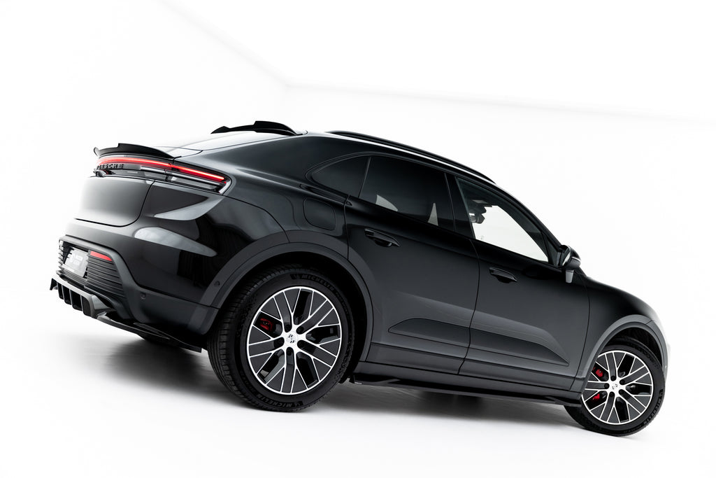 Maxton Design Street+ Seitenschweller Leisten passend für Porsche Macan EV Mk1 schwarz Hochglanz